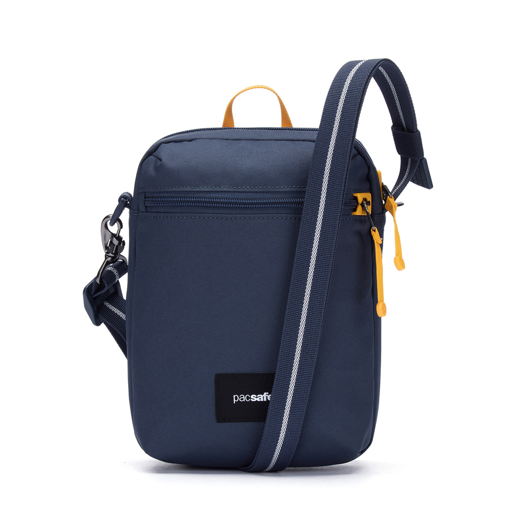 Stöldsäker axelremsväska - PACSAFE GO Anti-theft Festival Crossbody Coastal Blue