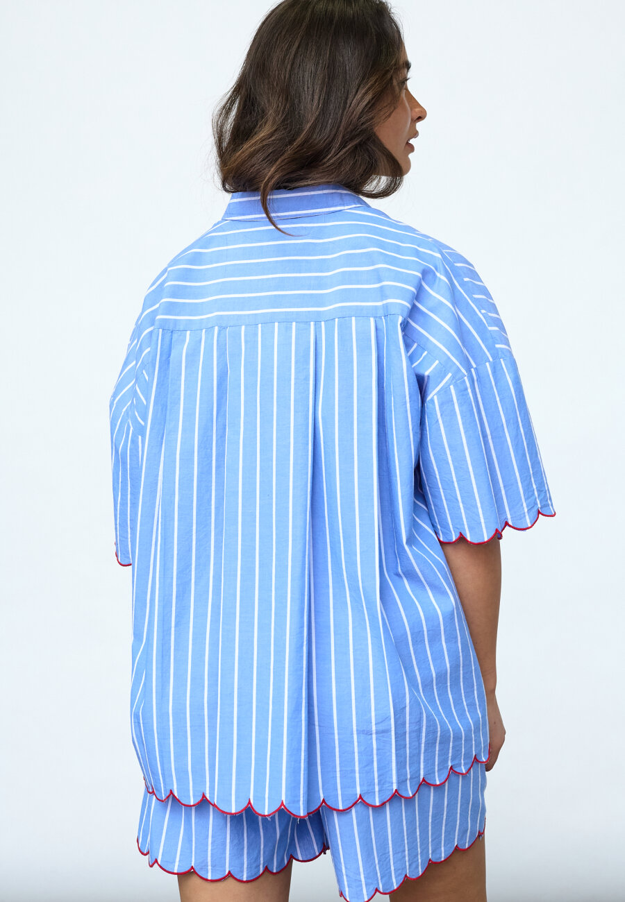Ella shirt blue stripes - 3