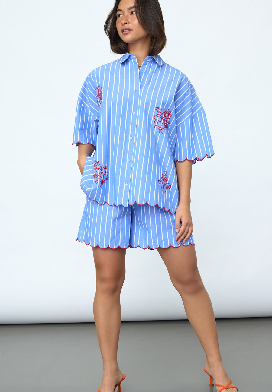 Ella shirt blue stripes - 2