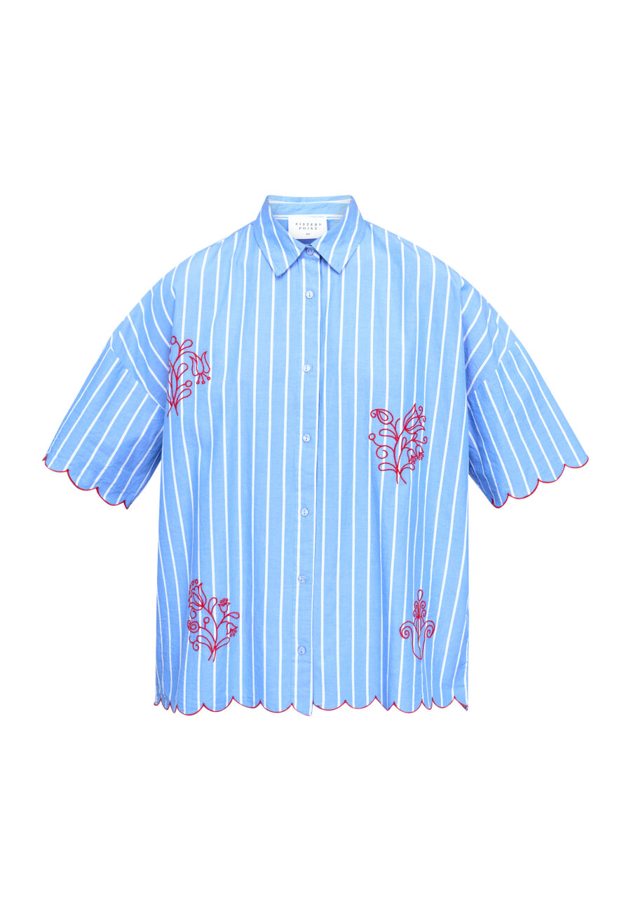 Ella shirt blue stripes - 4