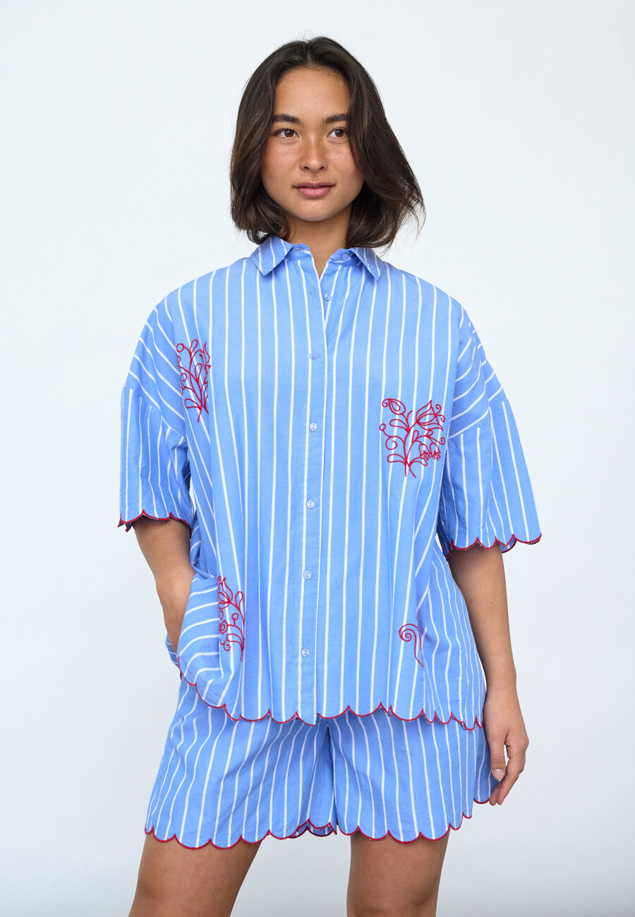 Ella shirt blue stripes