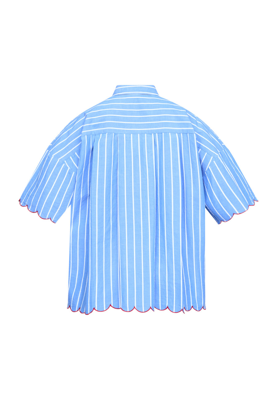 Ella shirt blue stripes - 5
