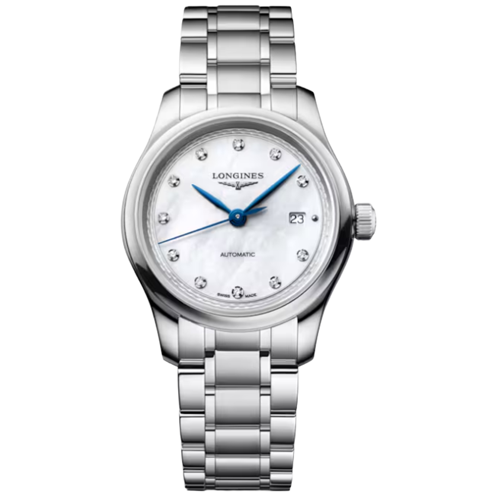 L2.449.4.87.6 Longines Master Collection 30 pärlemor med diamant index