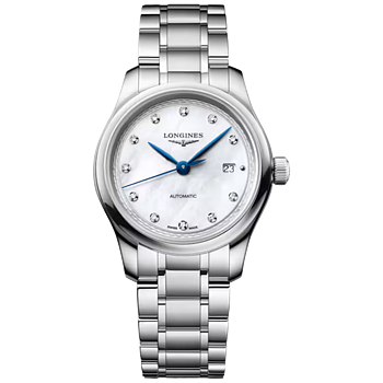 L2.449.4.87.6 Longines Master Collection 30 pärlemor med diamant index