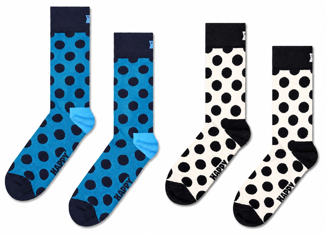 2-Pack Happy Socks Dot Socks