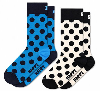2-pakkaus Happy Socks Dot -sukkia
