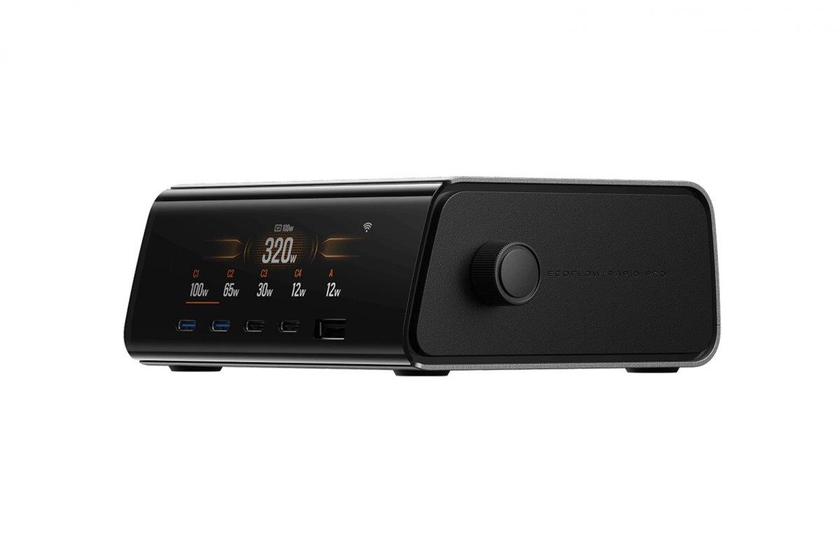 EcoFlow RAPID Pro Desktop Charger (320W, 5 Ports, GaN)