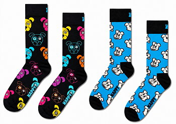 2-Pack Happy Socks Dog Socks