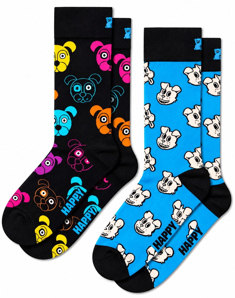 2-pakkaus Happy Socks -koirasukkia