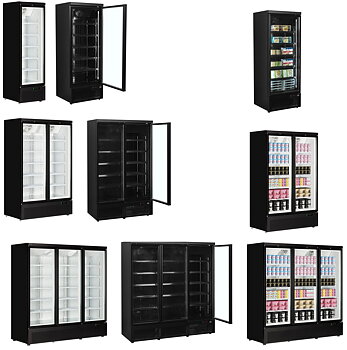Displayfrys ATOM MAXI med justerbara hyllor