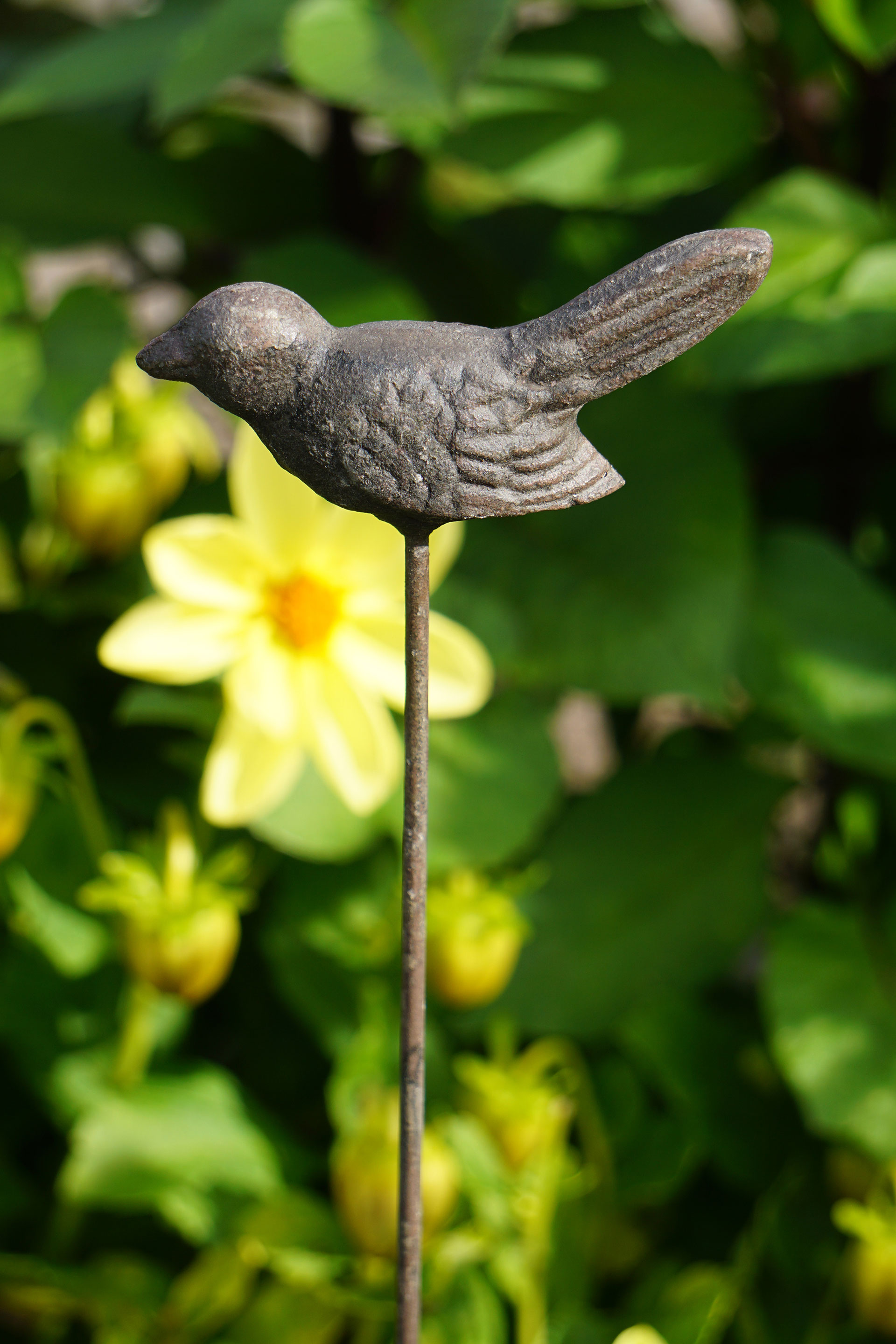 Stick with bird - Metal - 10x90 cm - 2