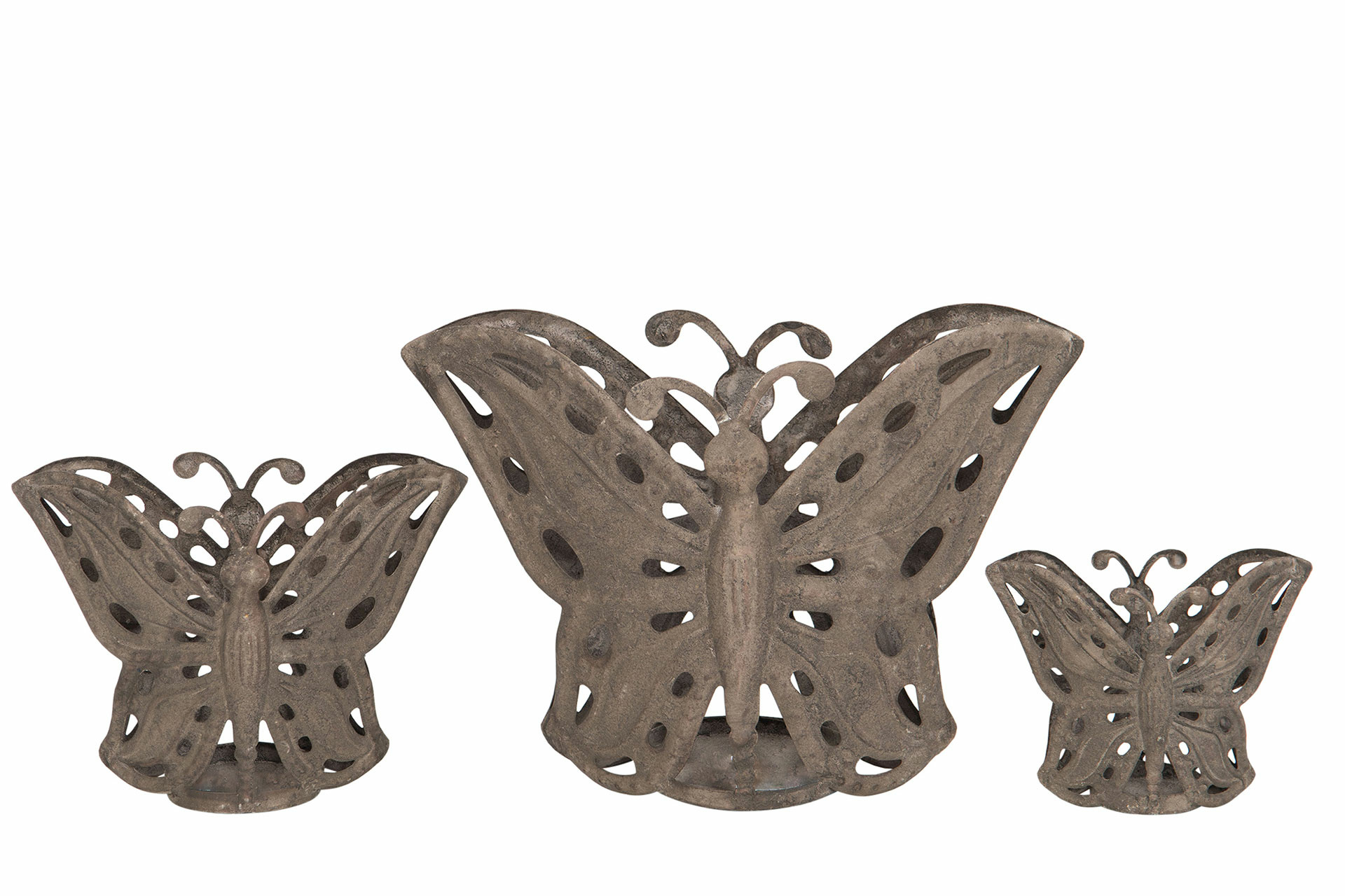 Lantern - Pot Outdoor Butterfly - 3 pcs - 4