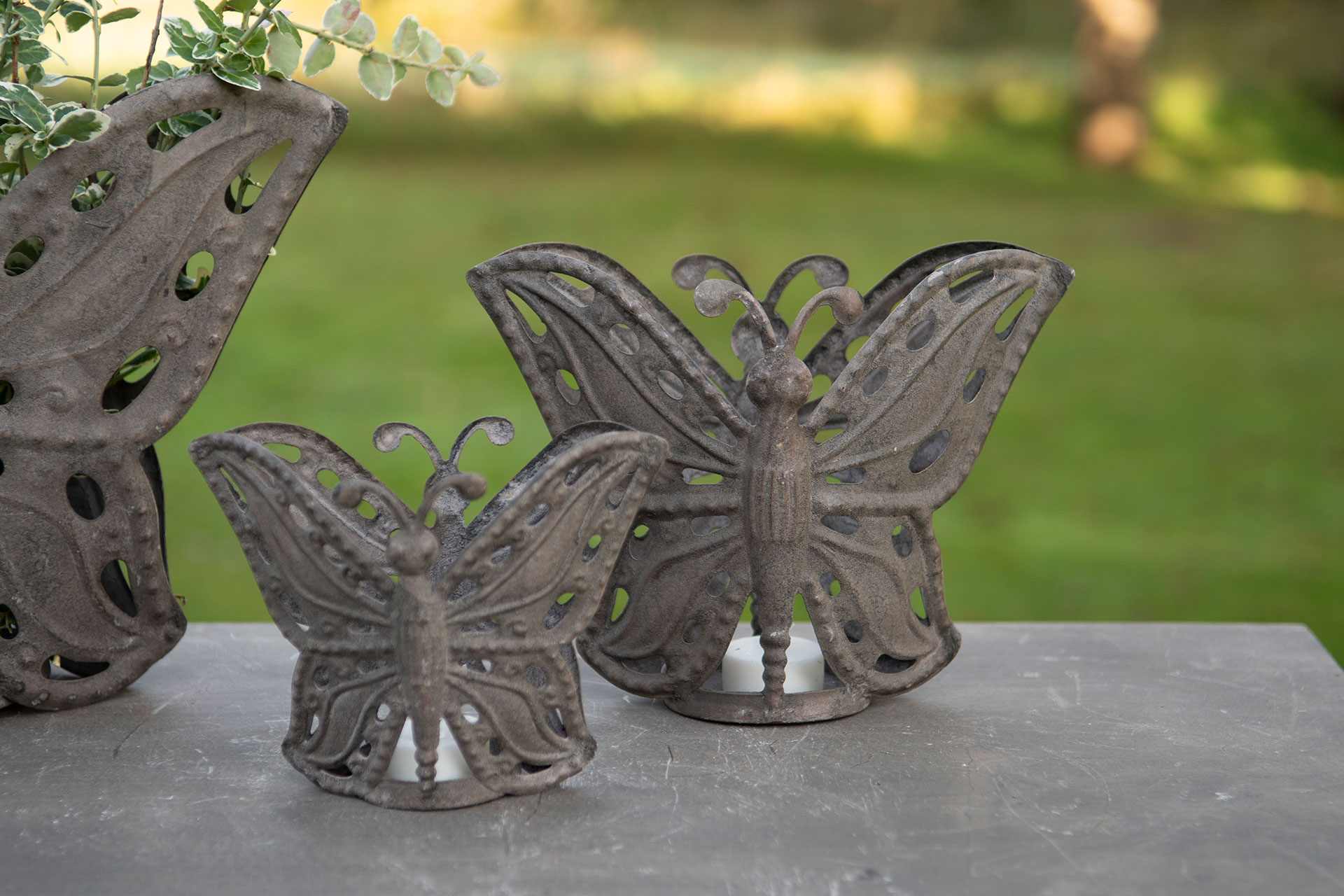 Lantern - Pot Outdoor Butterfly - 3 pcs - 2