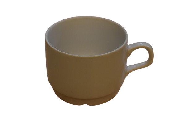 Vit kaffekopp