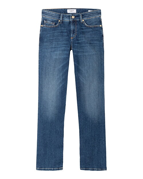 Jeans Piper long mid use mellanblå