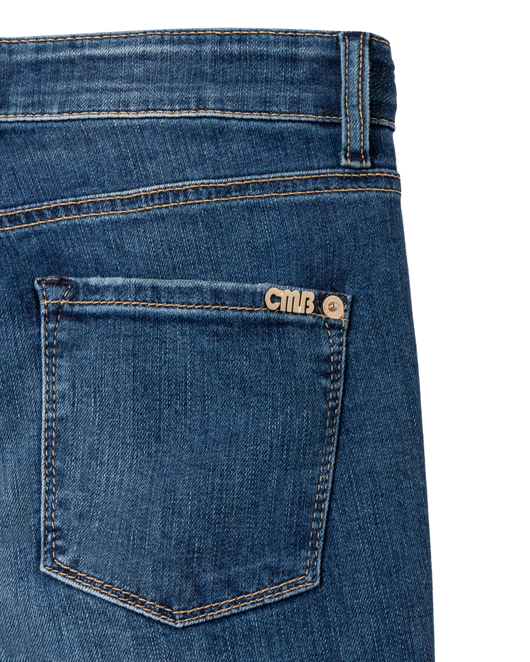 Jeans Piper long mid use mellanblå - 3