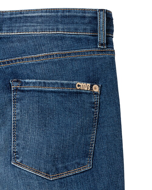 Jeans Piper long mid use mellanblå - 3