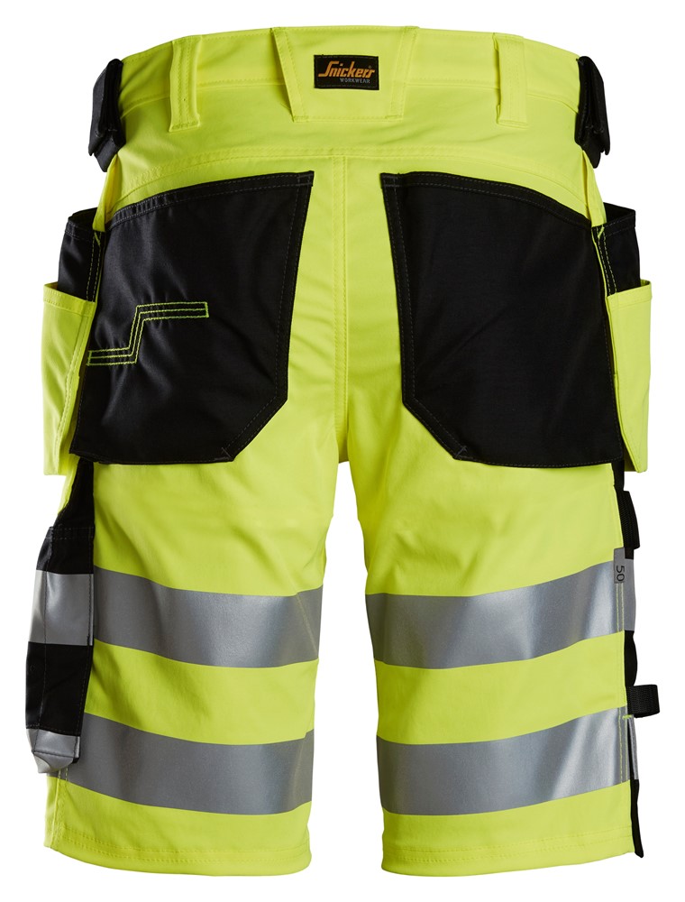 High-Vis, Varselshorts stretch med hölsterfickor, klass 1 (6135) - 2