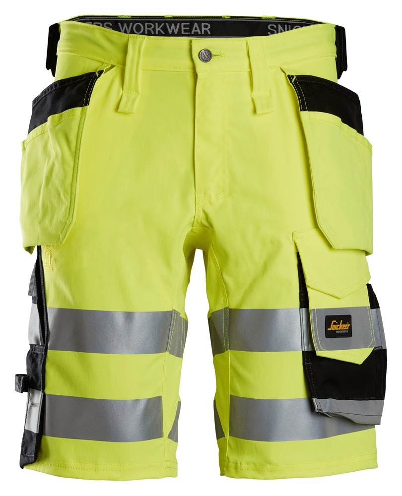 High-Vis, Varselshorts stretch med hölsterfickor, klass 1 (6135)