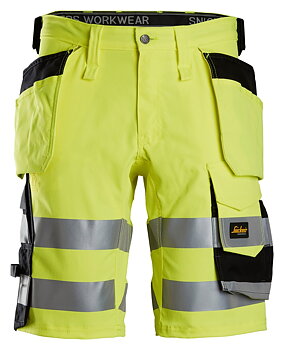 High-Vis, Varselshorts stretch med hölsterfickor, klass 1 (6135)