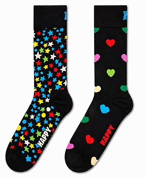 2-Pack Happy Socks Heart and Stars Socks