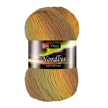 Nordlys - Multi brun, grön och okra. 