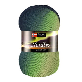 Nordlys - Multi marin och grön