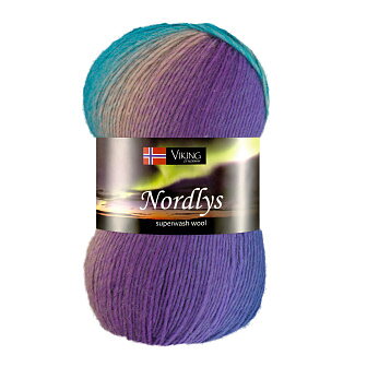 Nordlys - Multi lila och turkos
