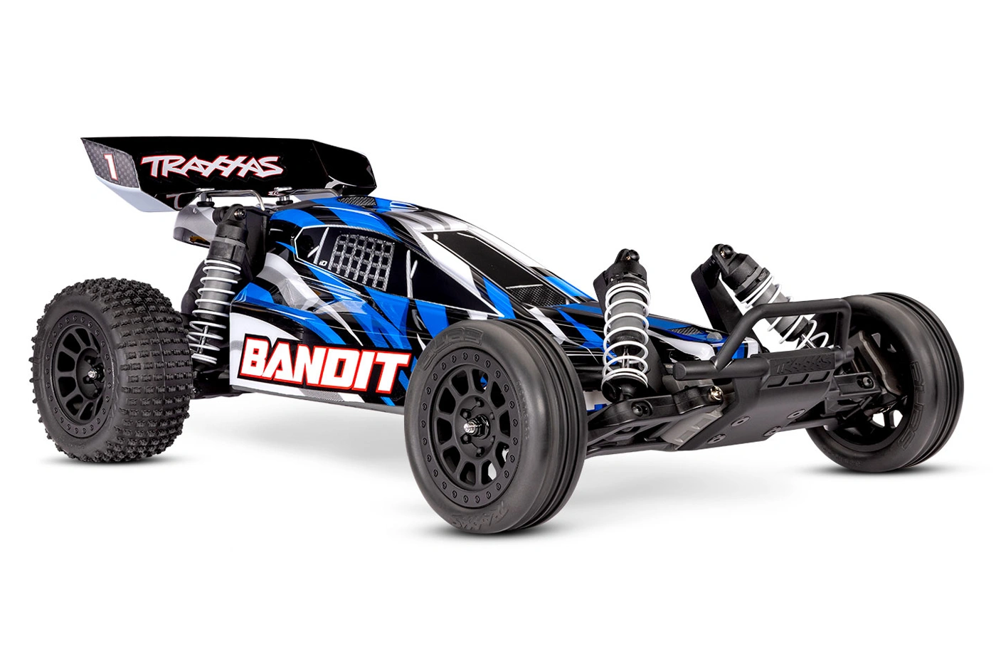 Bandit 2WD 1/10 RTR TQ EHD USB-C Laddare/Batteri, Blå