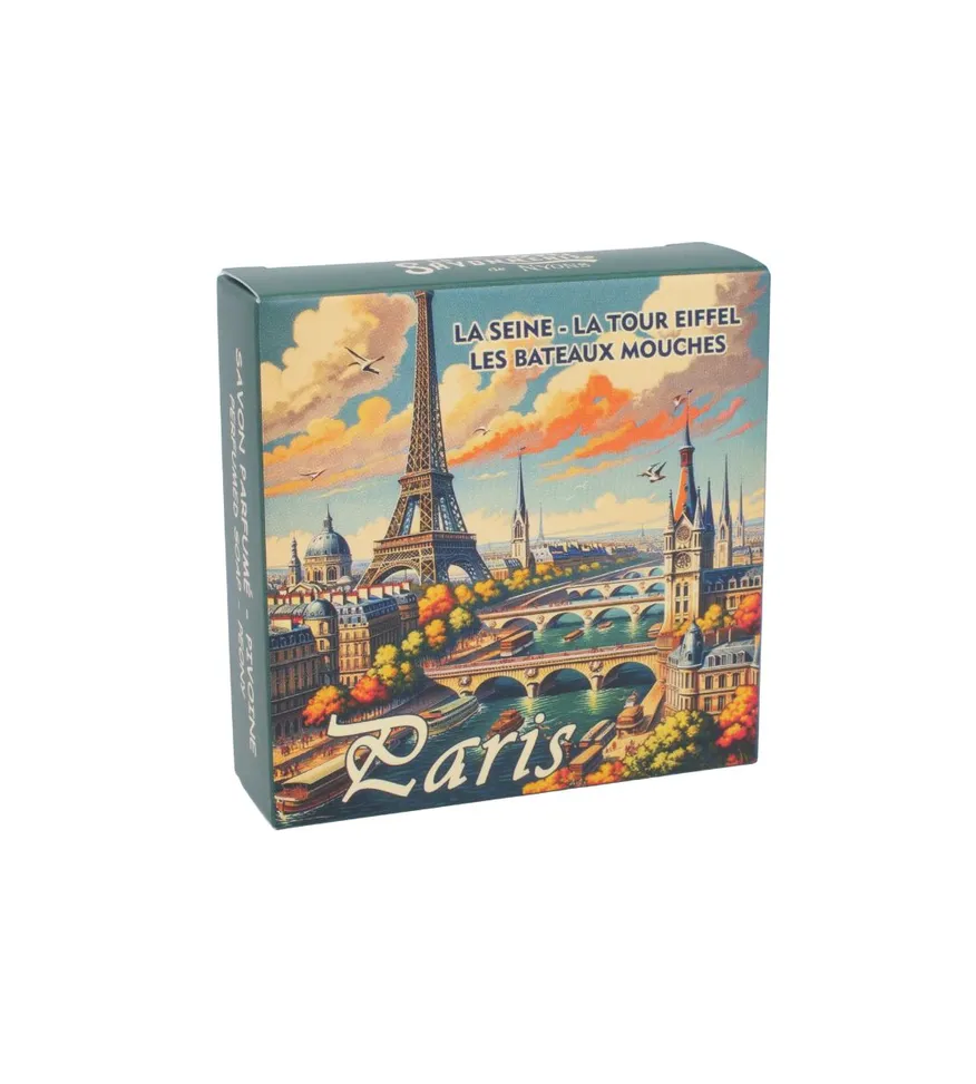 Marseille Round Soap in a Paris Box, 100 g