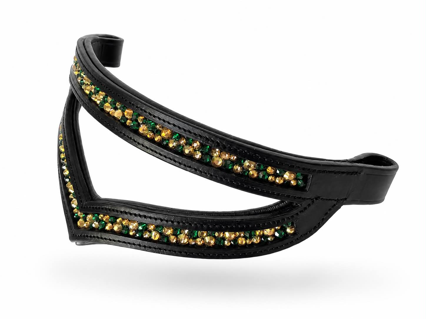 PANNBAND - Svart/Grönt/Guld - 2
