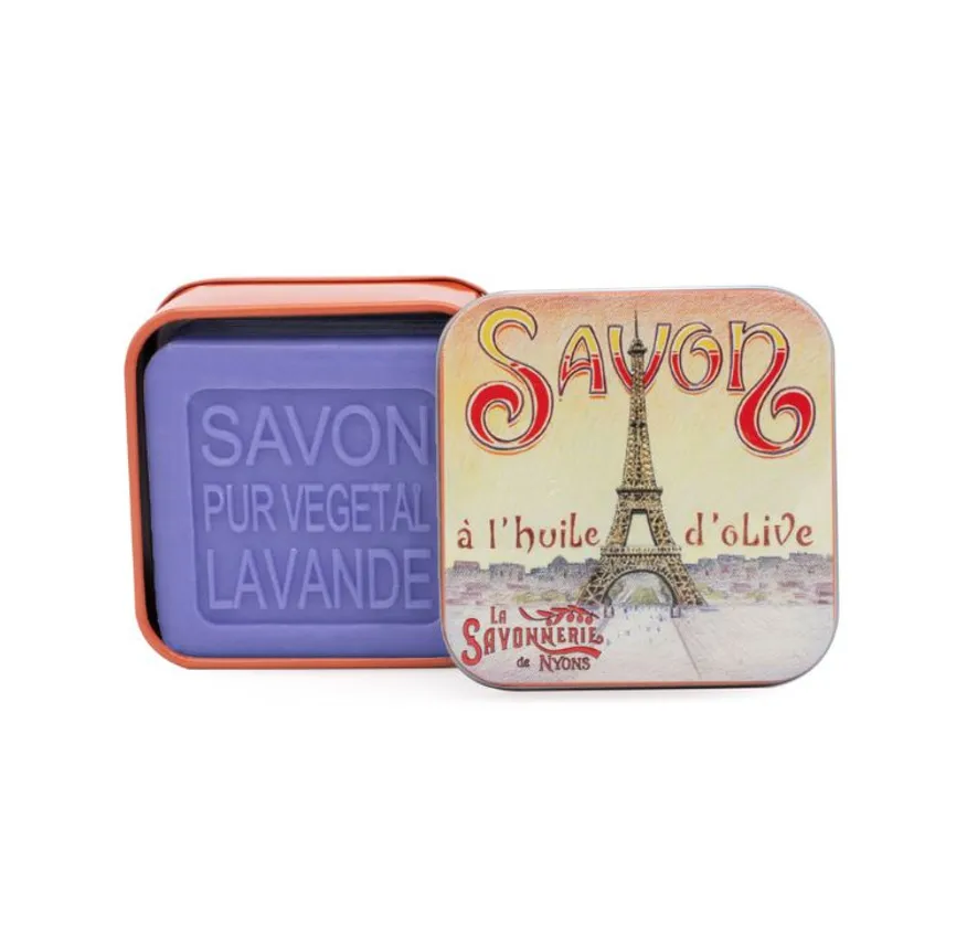 Marseille Soap in a Tin, Eiffel Tower, 100 g