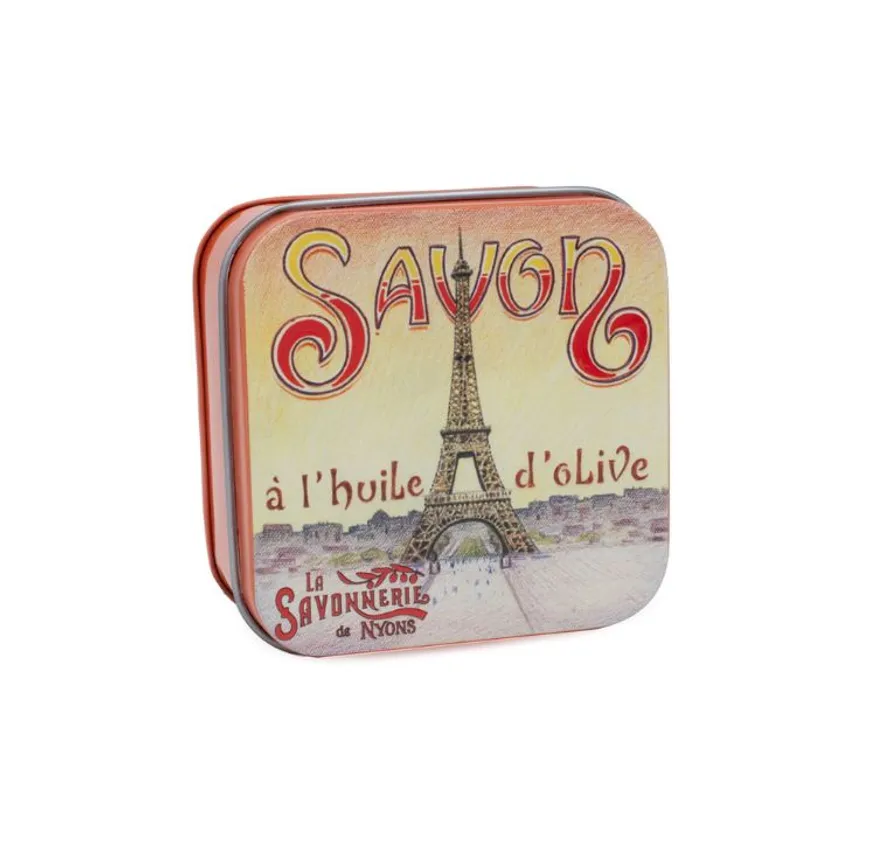 Marseille Soap in a Tin, Eiffel Tower, 100 g - 2