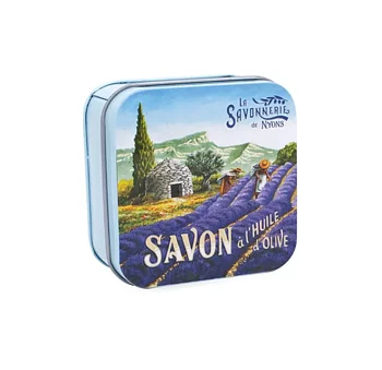 Marseille Soap in a Tin, Lavender Fields, 100 g