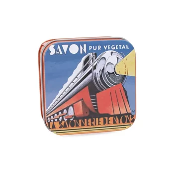 Marseille Soap in a Tin, Train Design, 100 g