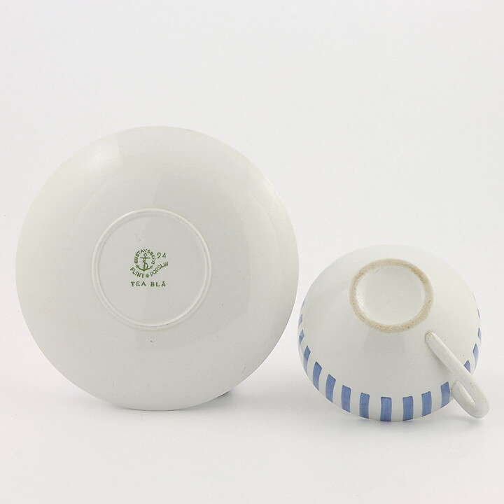 カリン・ビョールクイスト  Tea Blåシリーズ  カップ＆ソーサー　1952年 12,5cm  [サンプル画像]