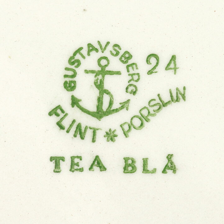Karin Björquist (Tea Blå 1952) Rounded Teacup Blue Decor 12,5 cm  [Sample Images]