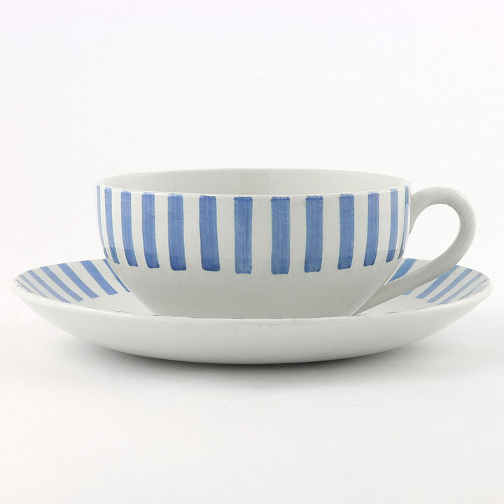 Karin Björquist (Tea Blå 1952) Rounded Teacup Blue Decor 12,5 cm  [Sample Images]