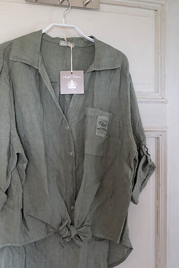 Soulful Fashion by l8sfashion - Ani Skjorta med knyt Kaki