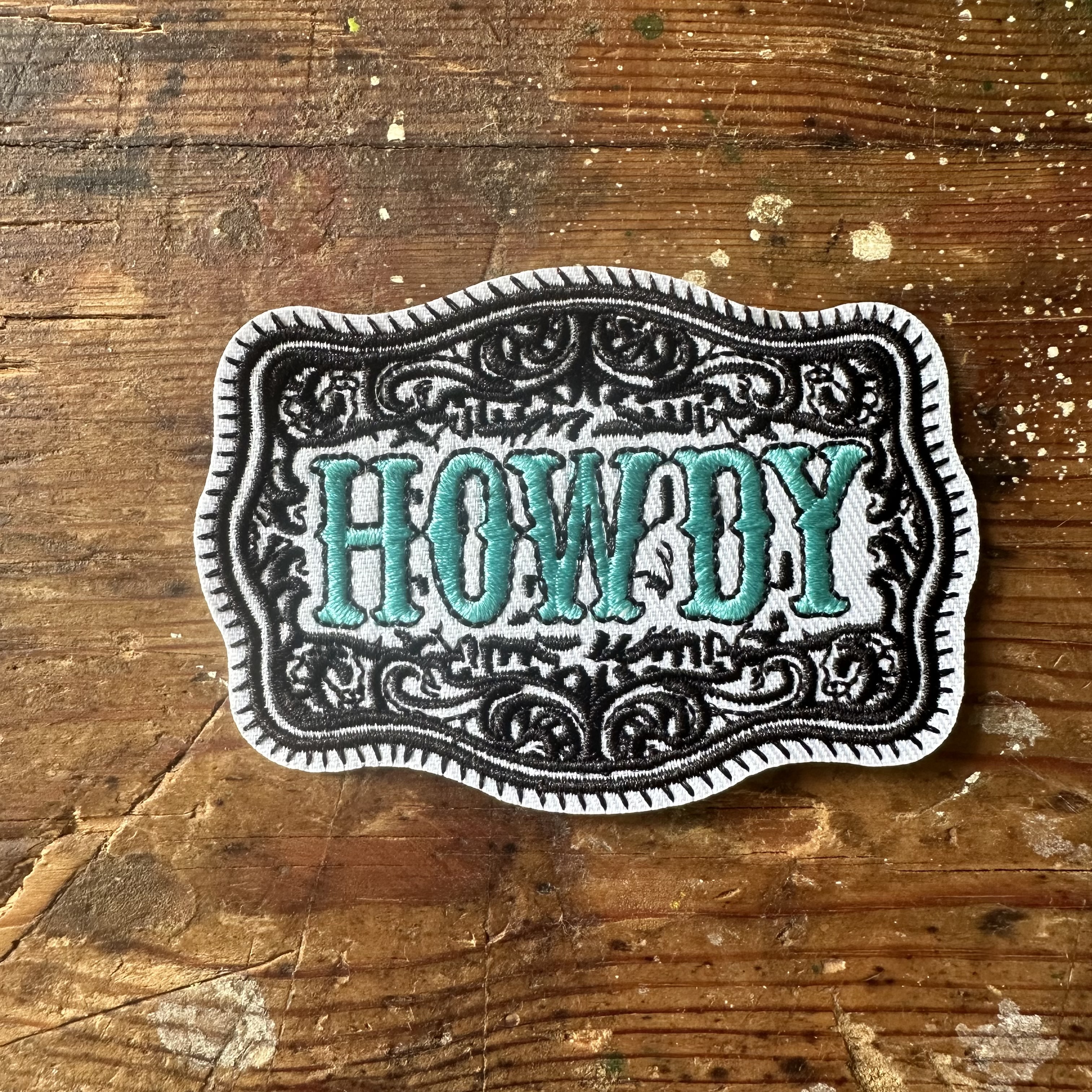 Tygmärke Howdy buckle