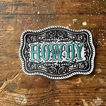 Tygmärke Howdy buckle