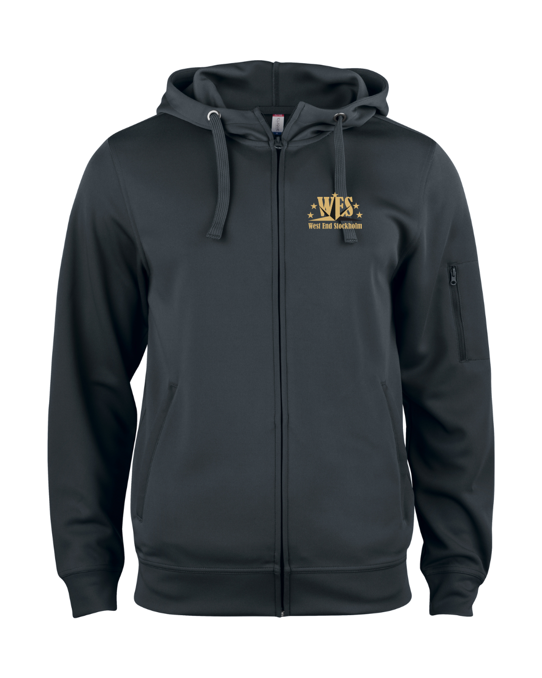Hoodie herr med dragkedja | West End Sthlm