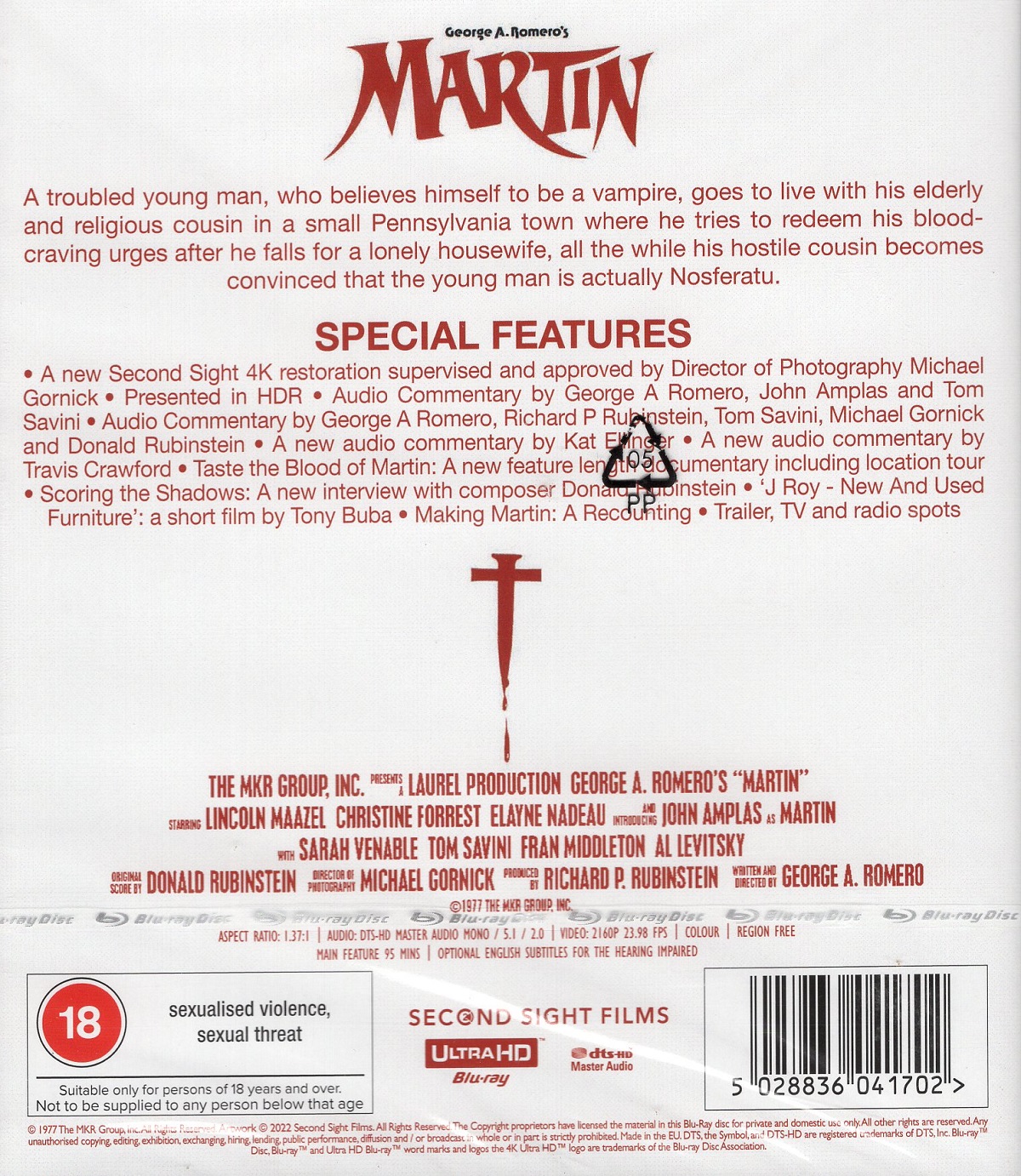 Martin (ej svensk text) (4K Ultra HD) - 2