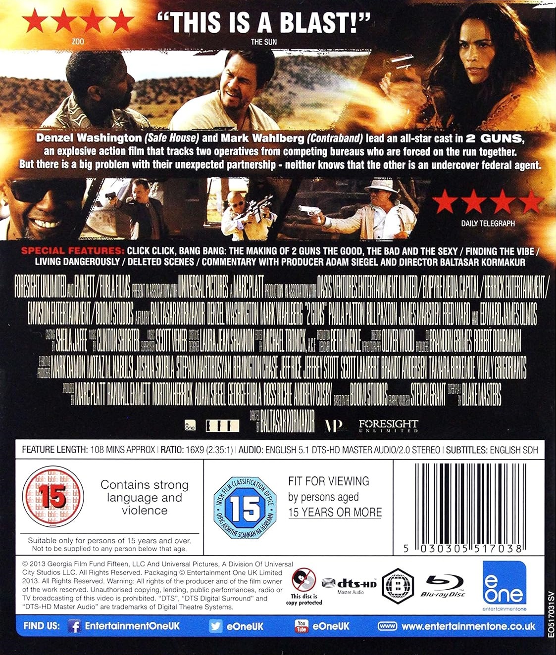 2 Guns (ej svensk text) (Blu-ray) - 2