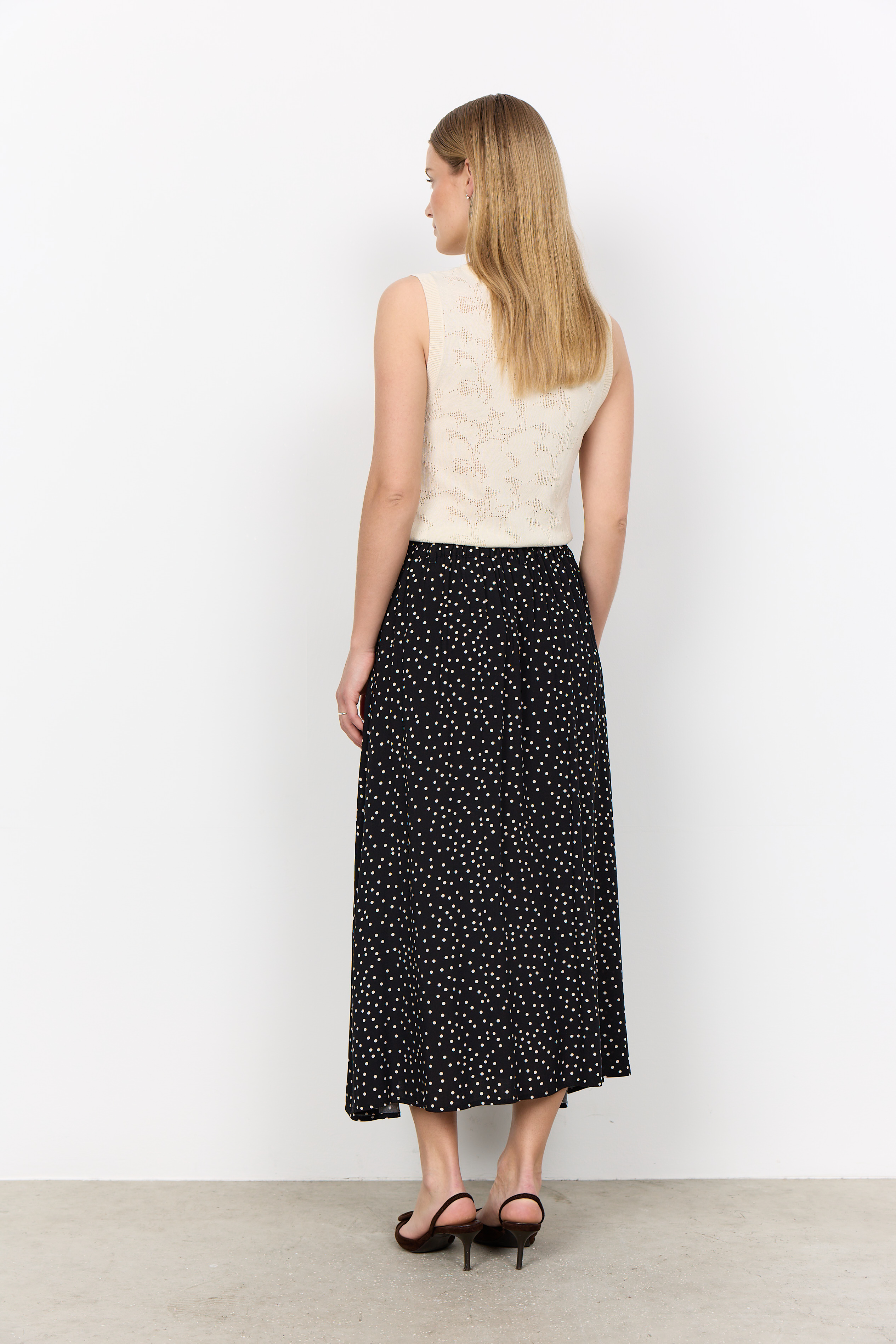 SC-GILDA 3 Skirt Prickig Kjol - 3