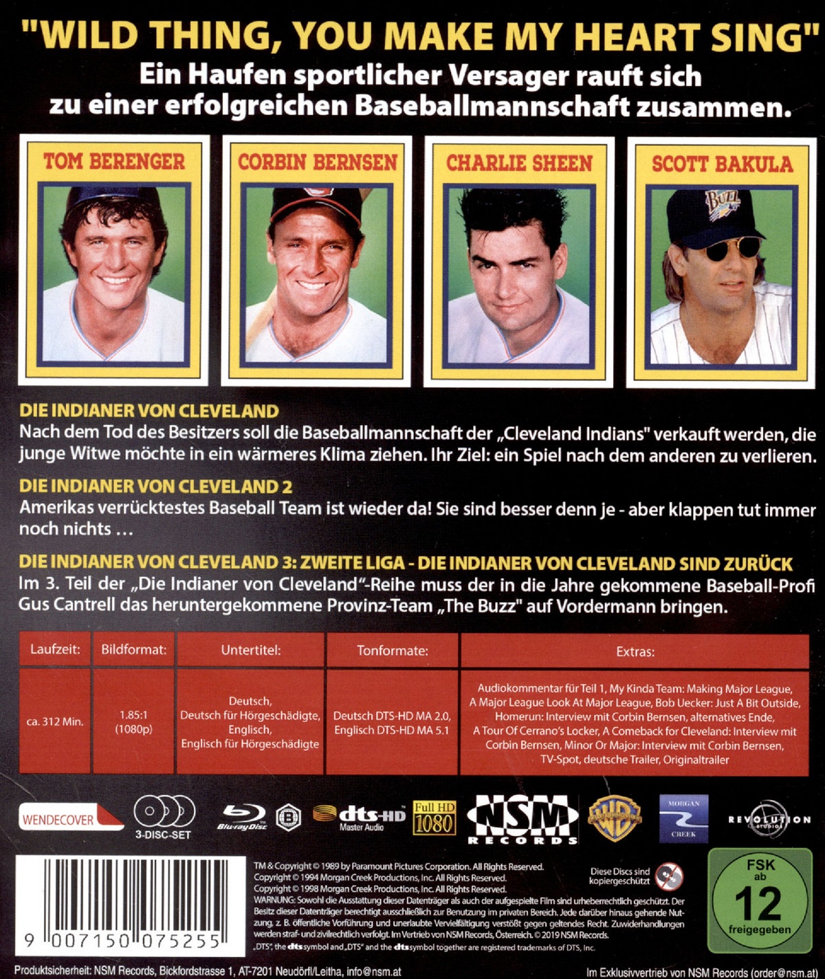 Major League Trilogy (ej svensk text) (Blu-ray) - 2