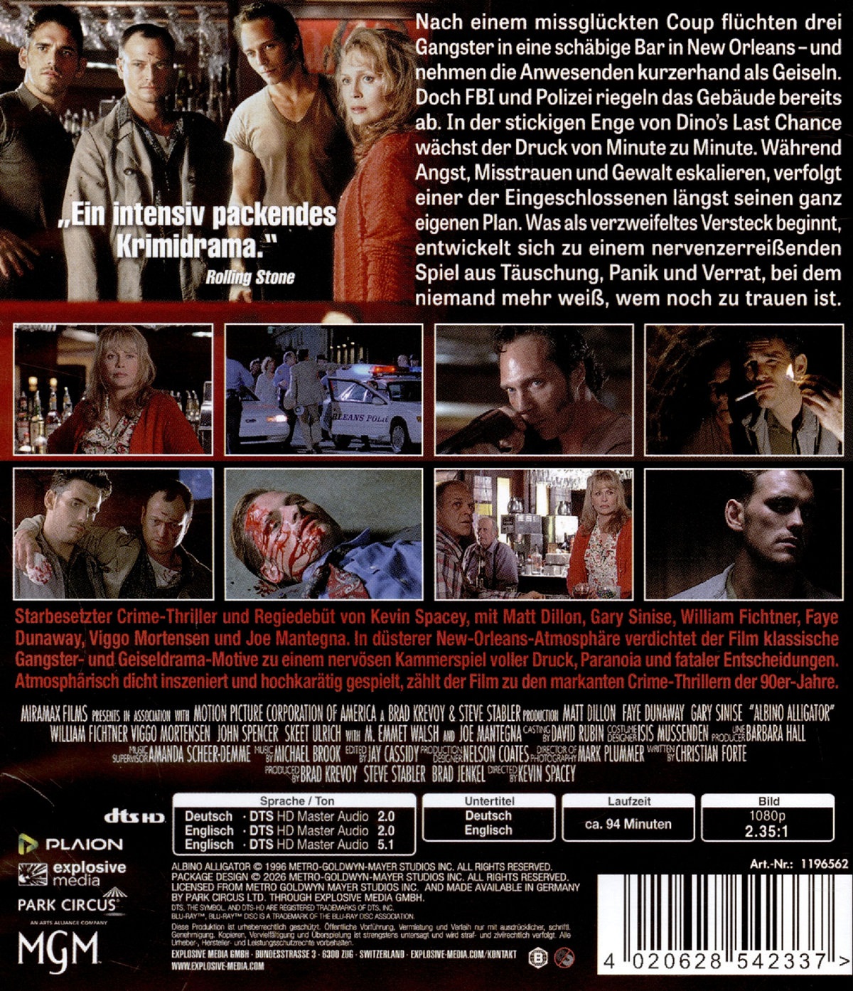 Albino Alligator (ej svensk text) (Blu-ray) - 2