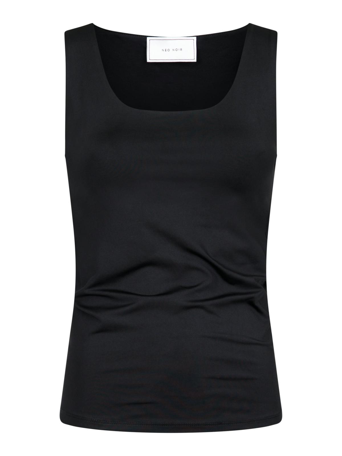 Neo Noir Sophia Jersey Top, Black