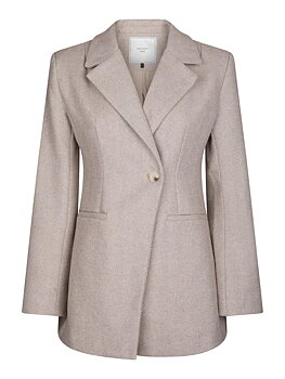 Neo Noir Bowie Herringbone Blazer, Sand