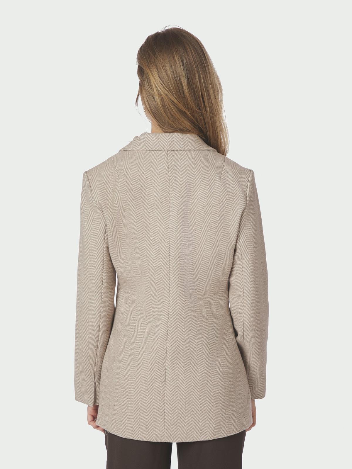 Neo Noir Bowie Herringbone Blazer, Sand - 4